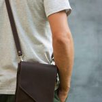 bandolera hombre piel
