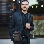 bandolera hombre piel