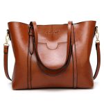 bolso marron mujer