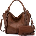 bolso marron mujer