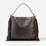 bolso marron mujer