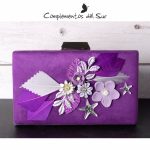 bolso morado fiesta