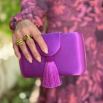 bolso morado fiesta