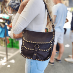 bolso piel marron