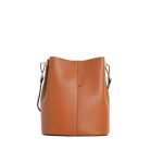 bolso piel marron