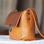 bolso piel marron