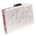 bolso plateado fiesta
