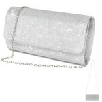 bolso plateado fiesta