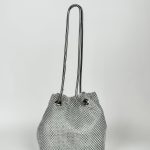 bolso plateado fiesta