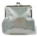 bolso plateado fiesta