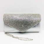 bolso plateado fiesta