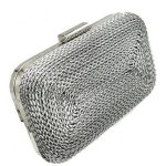 bolso plateado fiesta